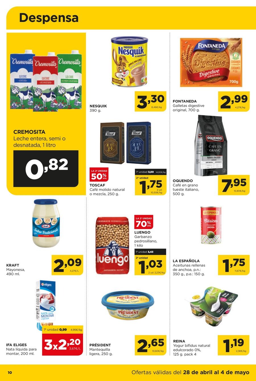 Ofertas de ‎Alimerka Supermercados‎ España de 28 abril a 4 mayo 2025 Nuevas ofertas