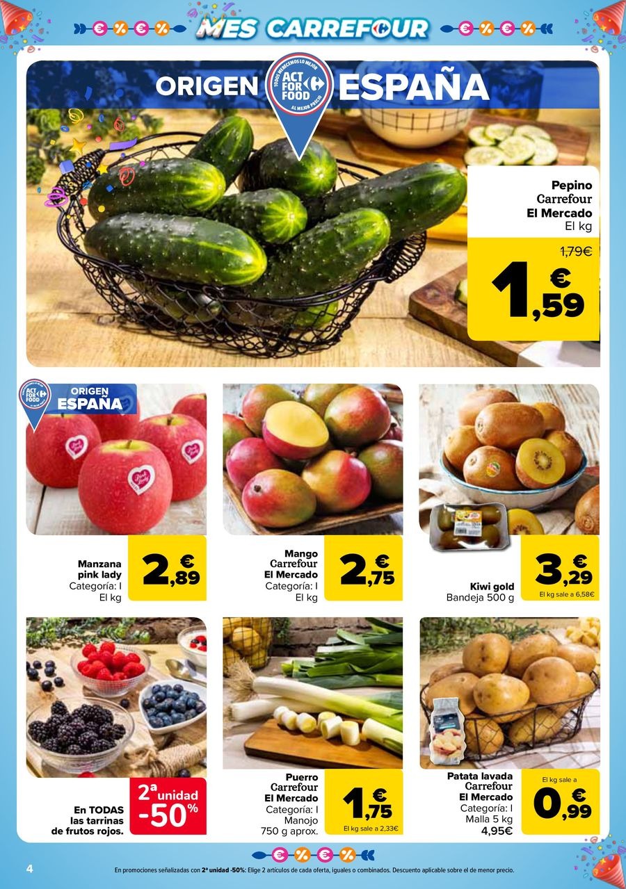 Carrefour Spain Offers from 13 to 26 May 2025 50% RETURN + 2ND UNIT AT -50%