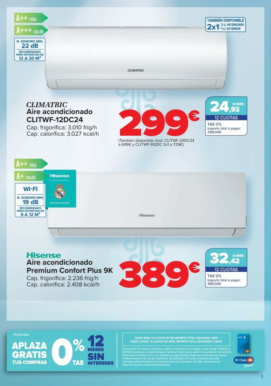 Página 5 en Ofeertas AIRE ACONDICIONADO - VENTILACIÓN en Carrefour España