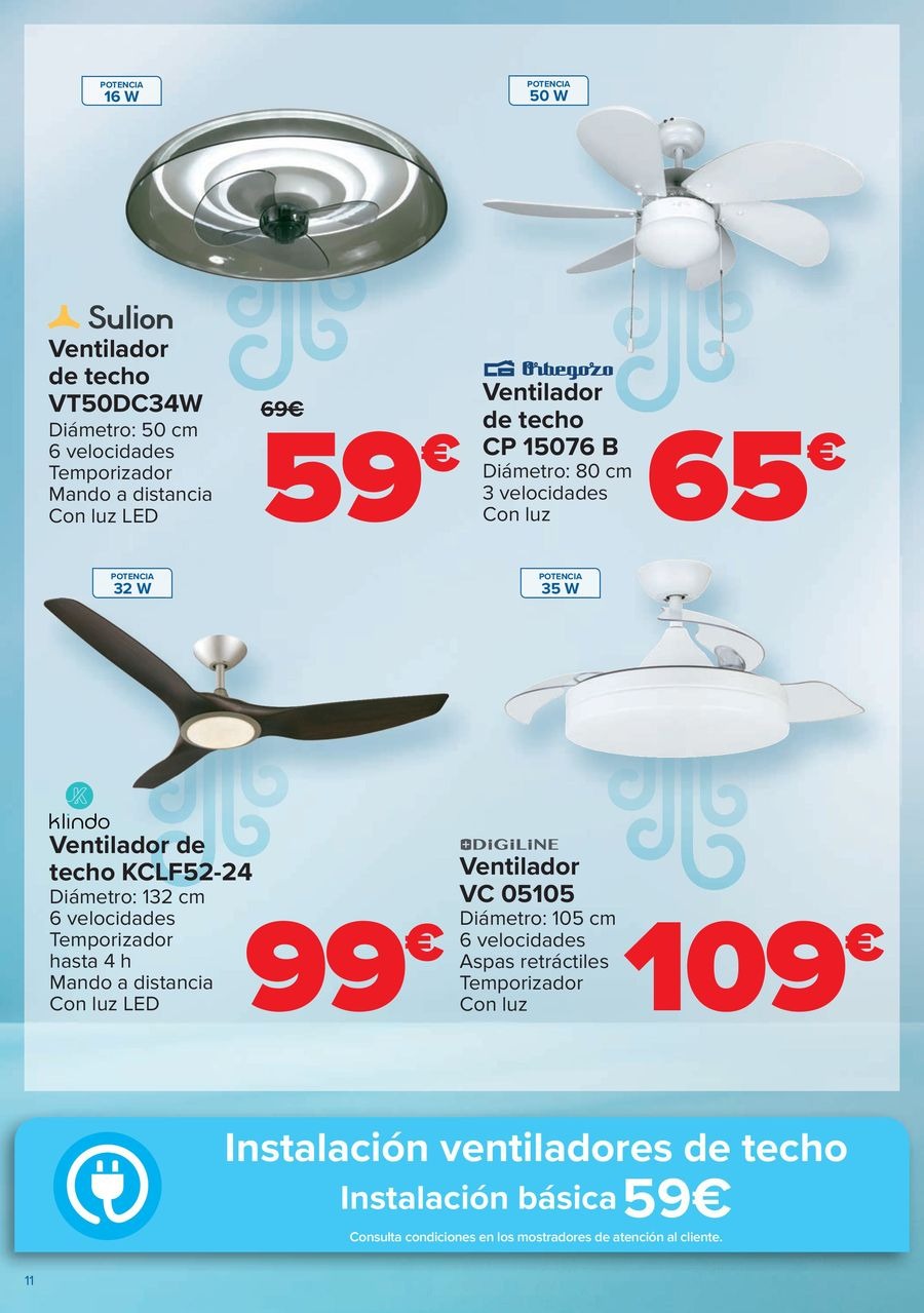 Ofertas de Carrefour España de 29 abril a 19 mayo 2025 Ofeertas AIRE ACONDICIONADO - VENTILACIÓN