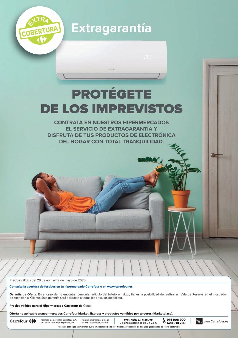 Ofertas de Carrefour España de 29 abril a 19 mayo 2025 Ofeertas AIRE ACONDICIONADO - VENTILACIÓN