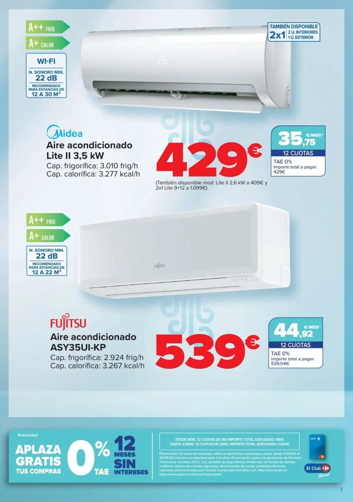 Página 7 en Ofeertas AIRE ACONDICIONADO - VENTILACIÓN en Carrefour España