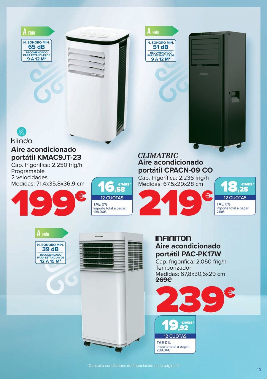 Ofertas de Carrefour España de 29 abril a 19 mayo 2025 Ofeertas AIRE ACONDICIONADO - VENTILACIÓN