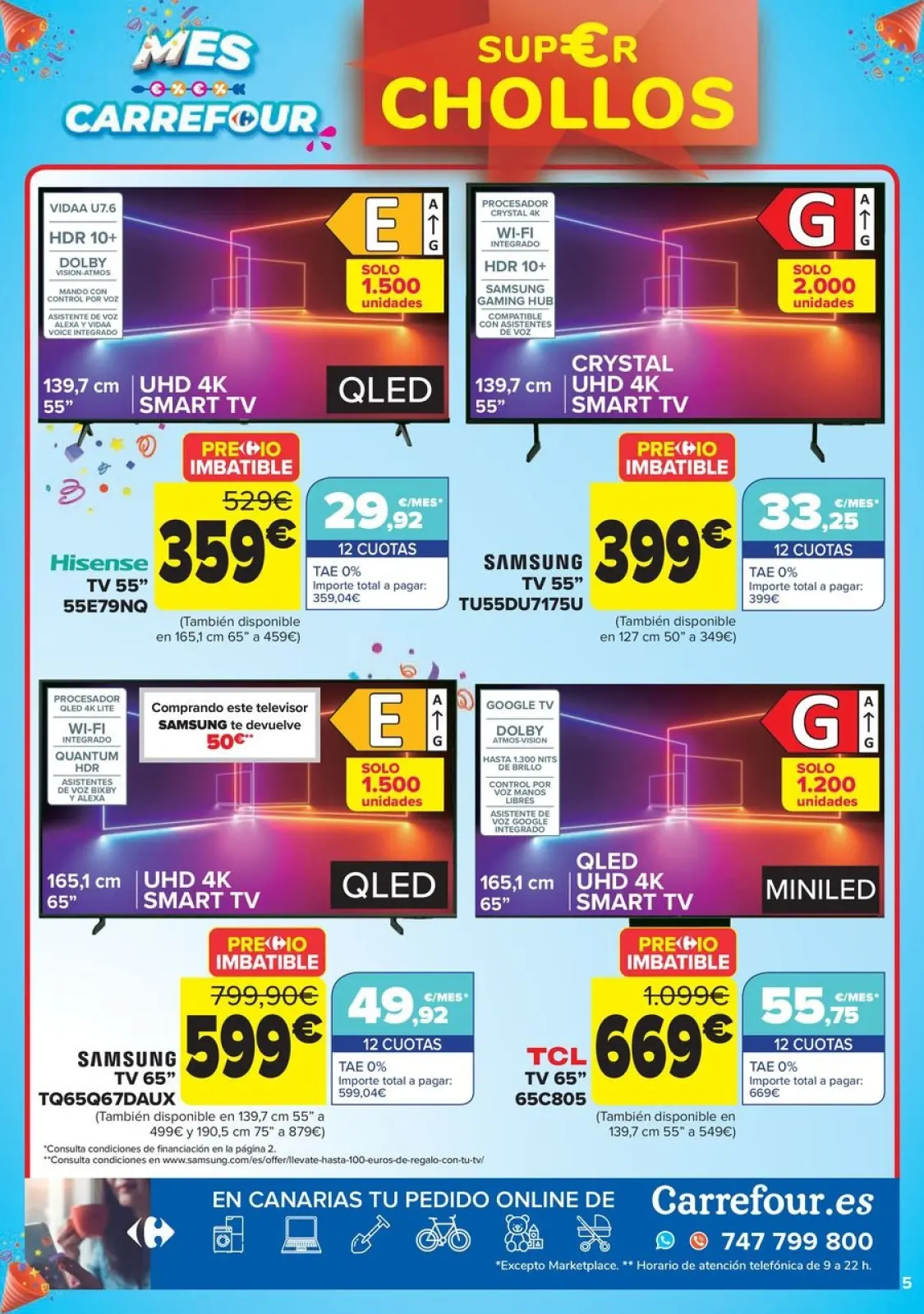 Página 5 en CHOLLOS NO ALIMENTACION en Carrefour España