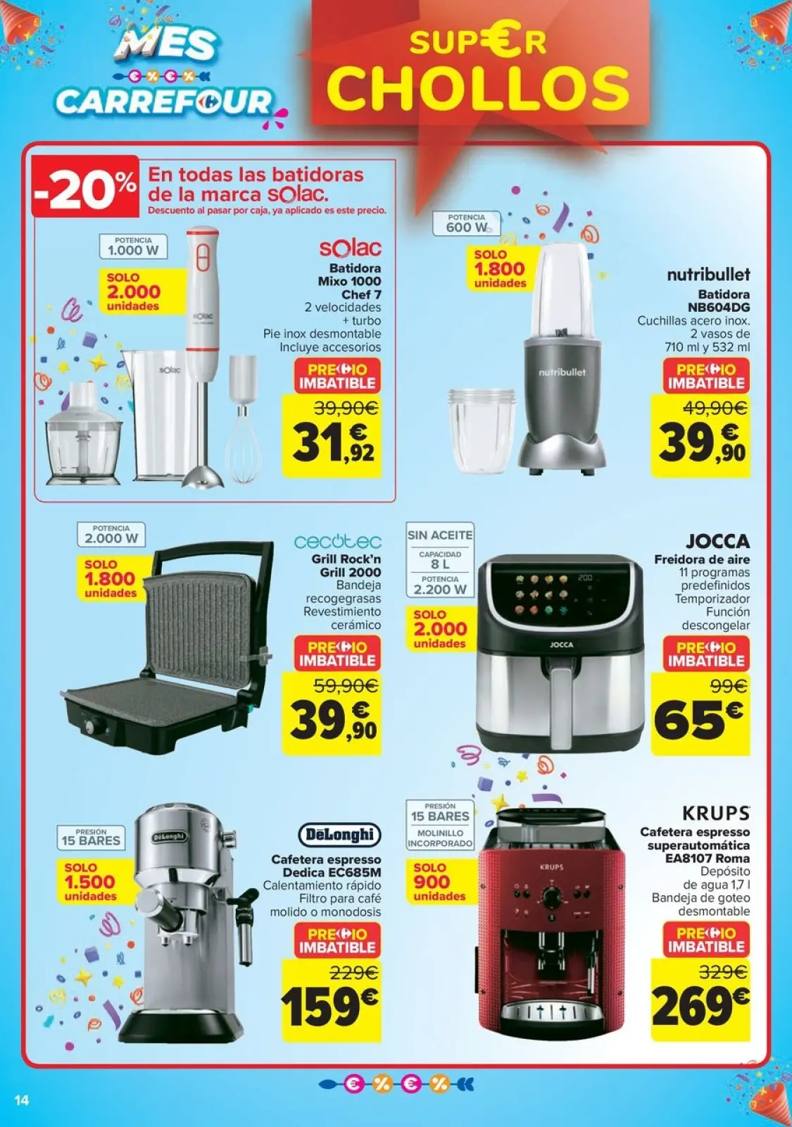 Página 14 en CHOLLOS NO ALIMENTACION en Carrefour España
