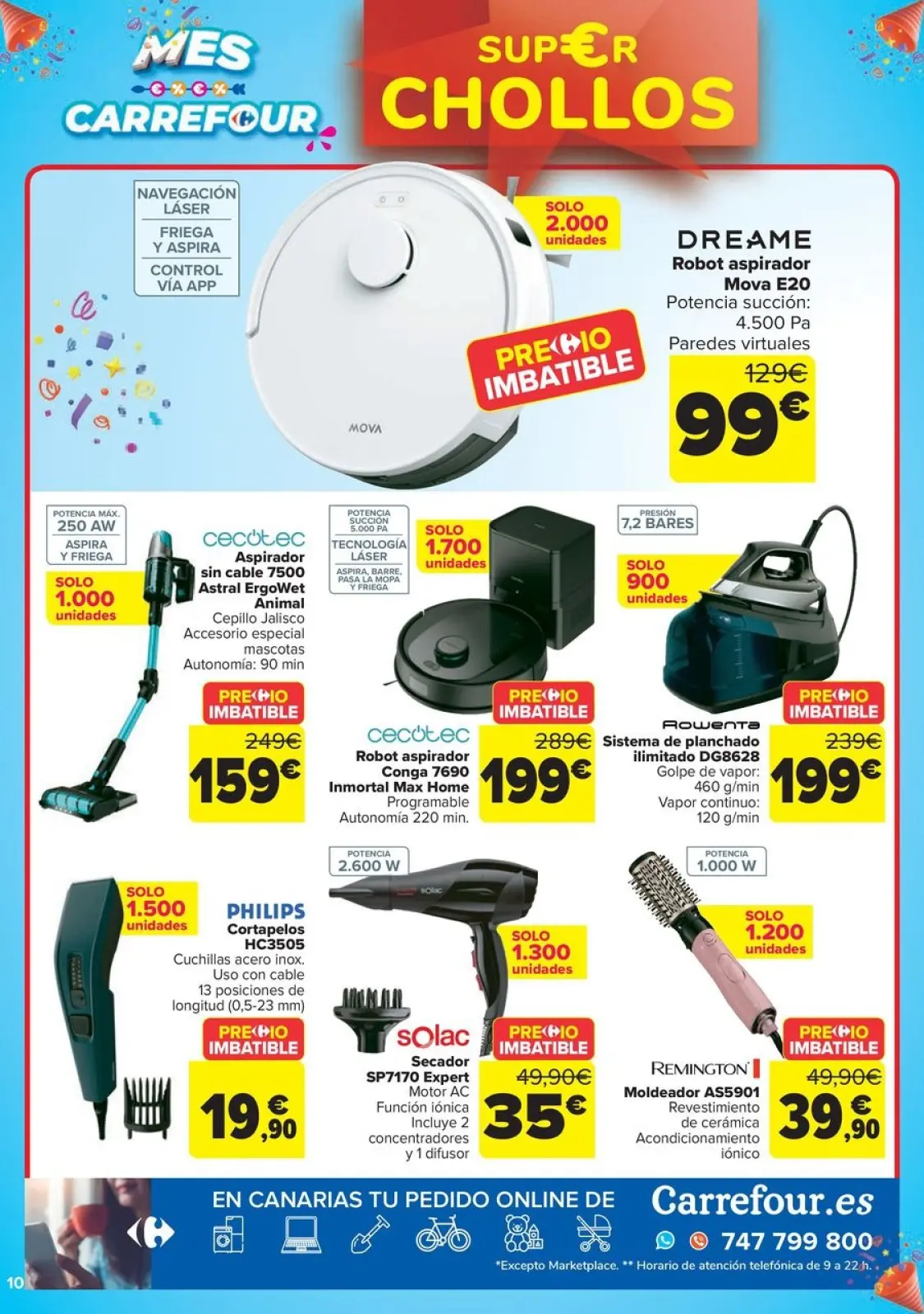 Página 10 en CHOLLOS NO ALIMENTACION en Carrefour España