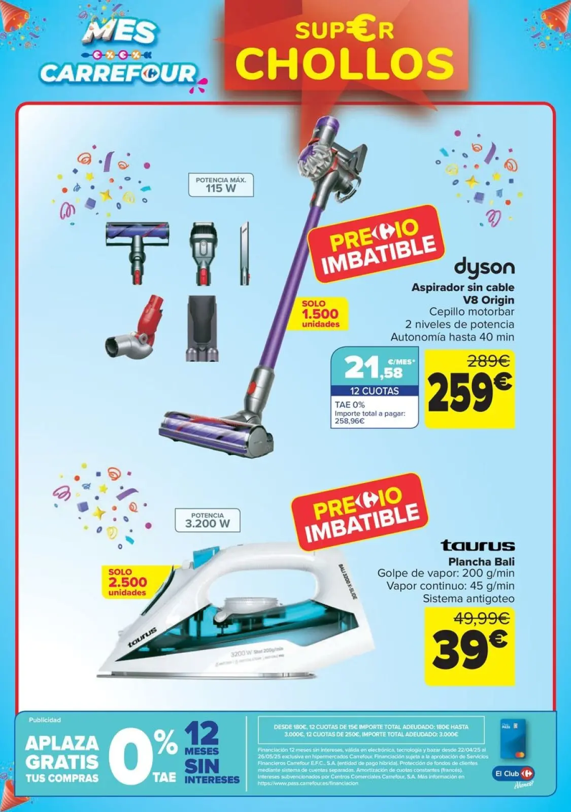 Página 11 en CHOLLOS NO ALIMENTACION en Carrefour España