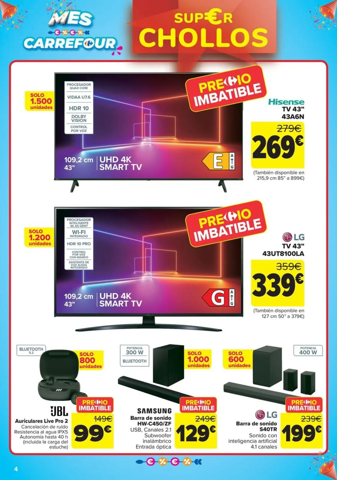 Página 4 en CHOLLOS NO ALIMENTACION en Carrefour España