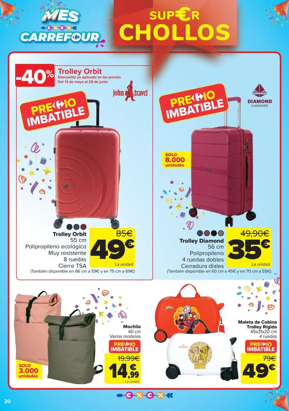 Página 20 en CHOLLOS NO ALIMENTACION en Carrefour España