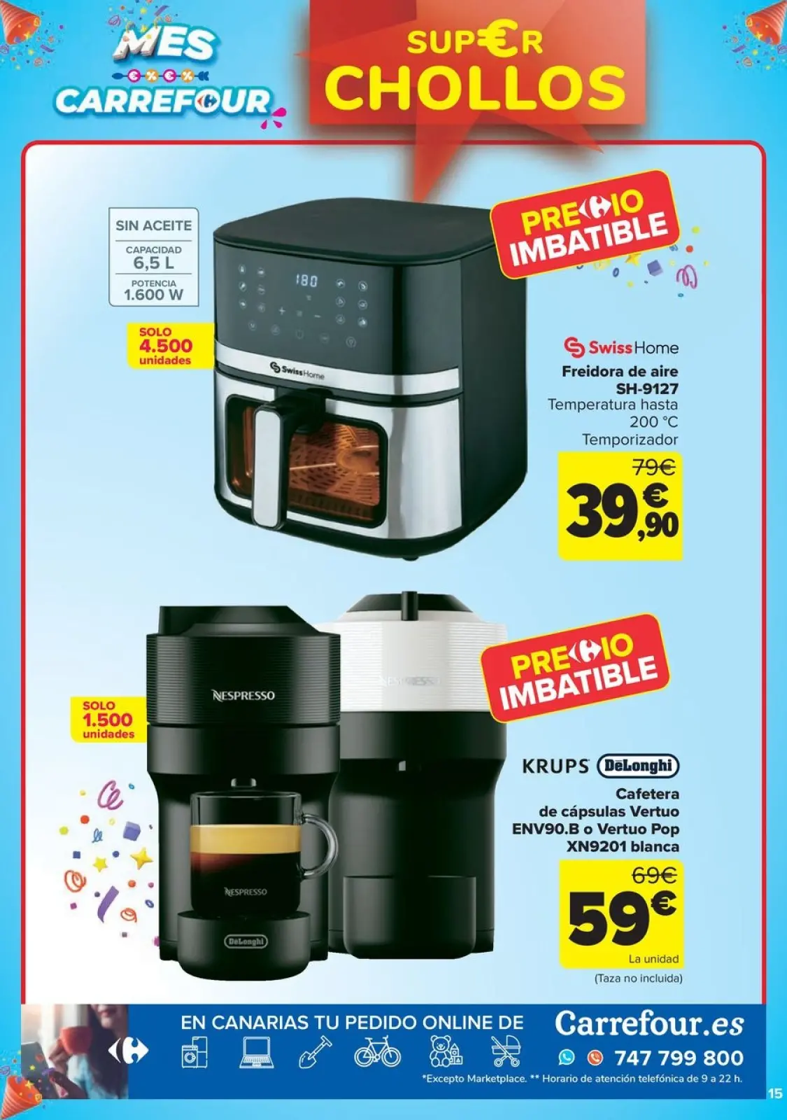 Página 15 en CHOLLOS NO ALIMENTACION en Carrefour España