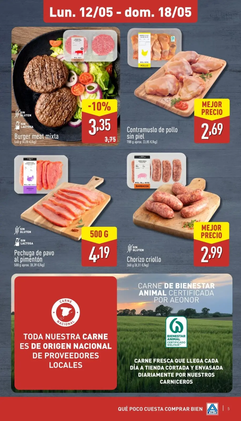 Página 5 en ¡Qué poco cuesta comprar bien en ALDI España