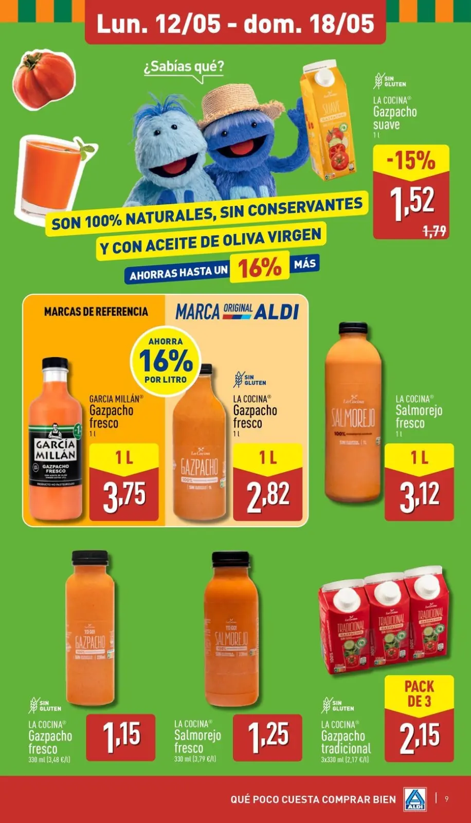 Página 9 en ¡Qué poco cuesta comprar bien en ALDI España