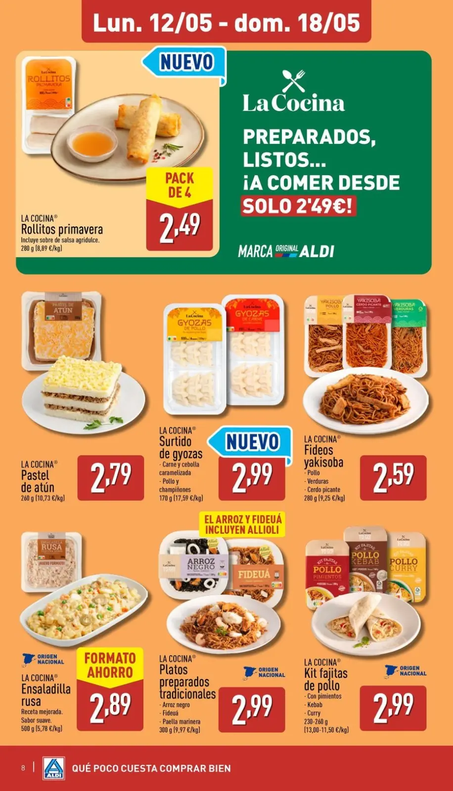 Página 8 en ¡Qué poco cuesta comprar bien en ALDI España