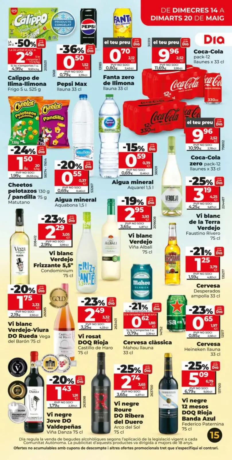 Page 15 dans Économies sur les bonnes affaires chez Dia Espagne