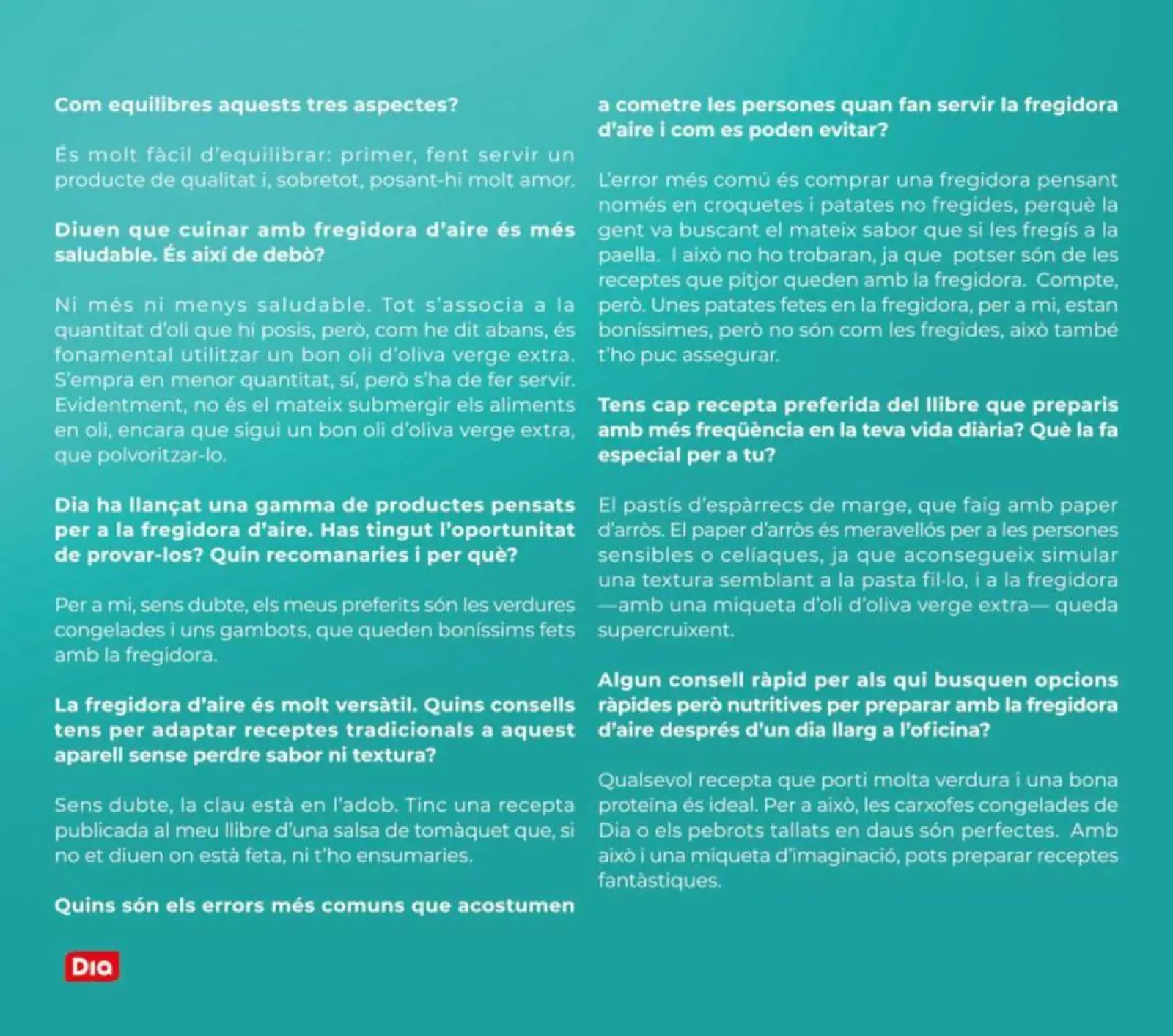 Page 28 dans Magazine Foodia : Édition friteuse à air chez Dia Espagne