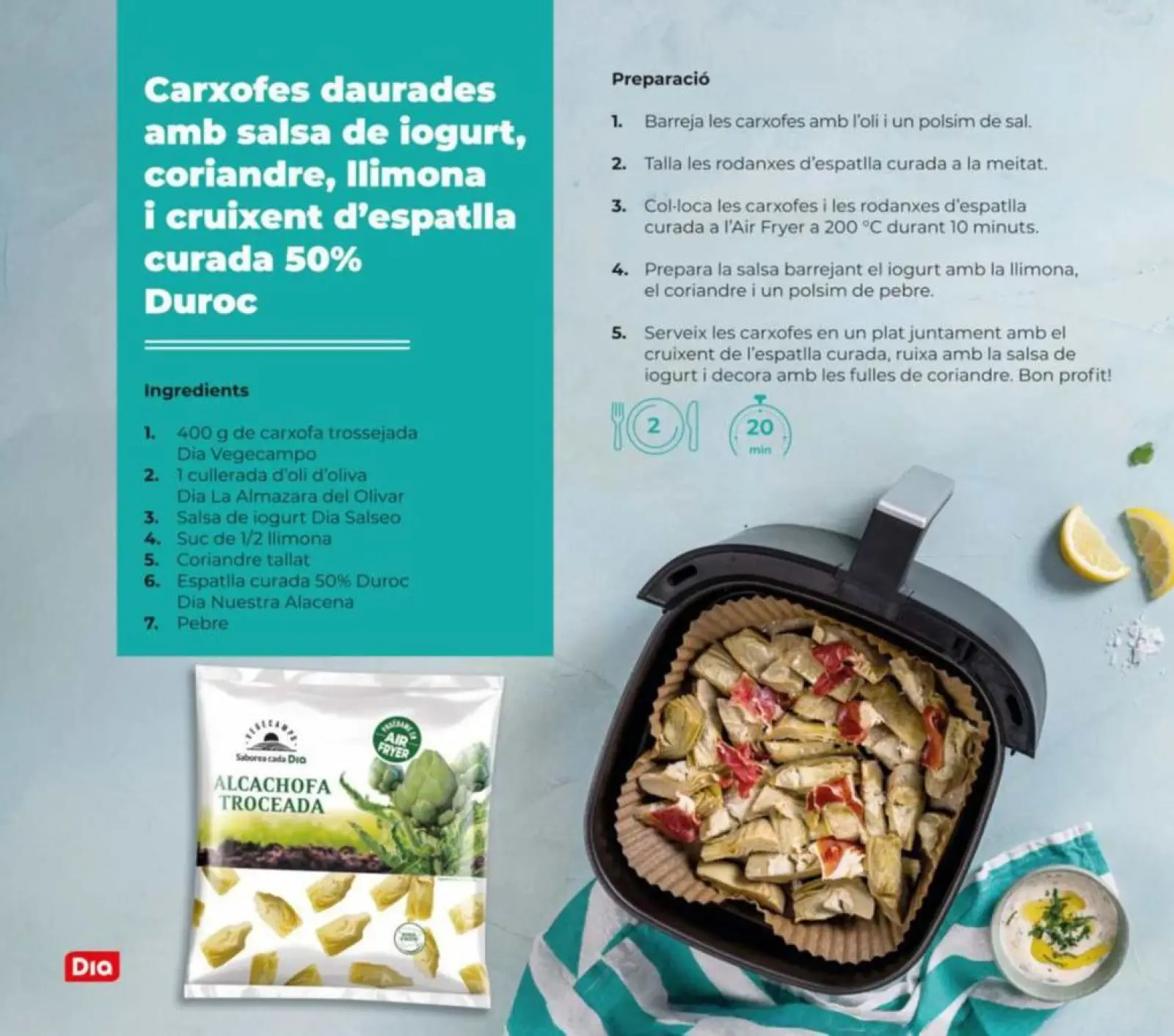 Page 8 dans Magazine Foodia : Édition friteuse à air chez Dia Espagne