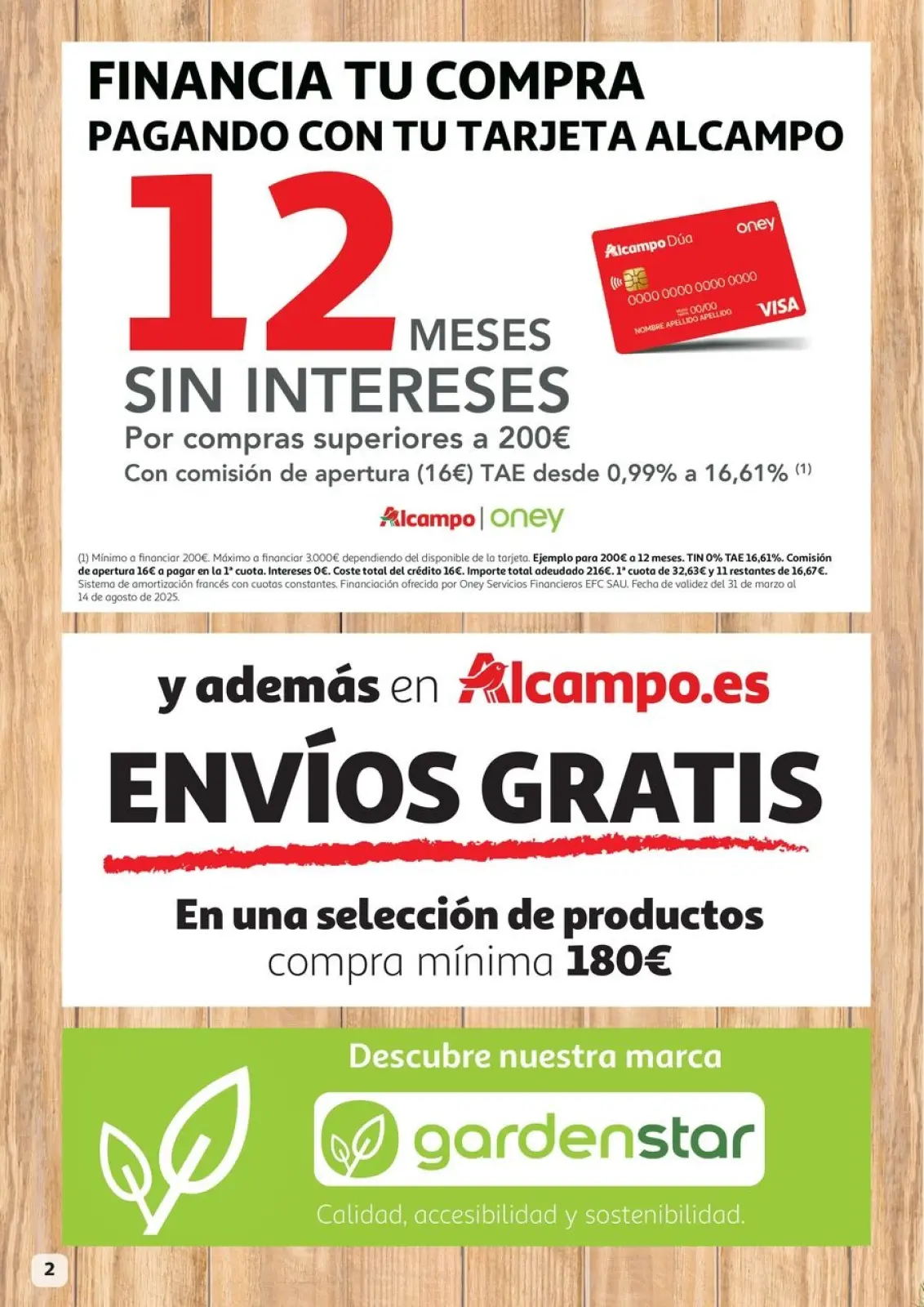 Página 2 en Aire lliure Ofertas en Alcampo España