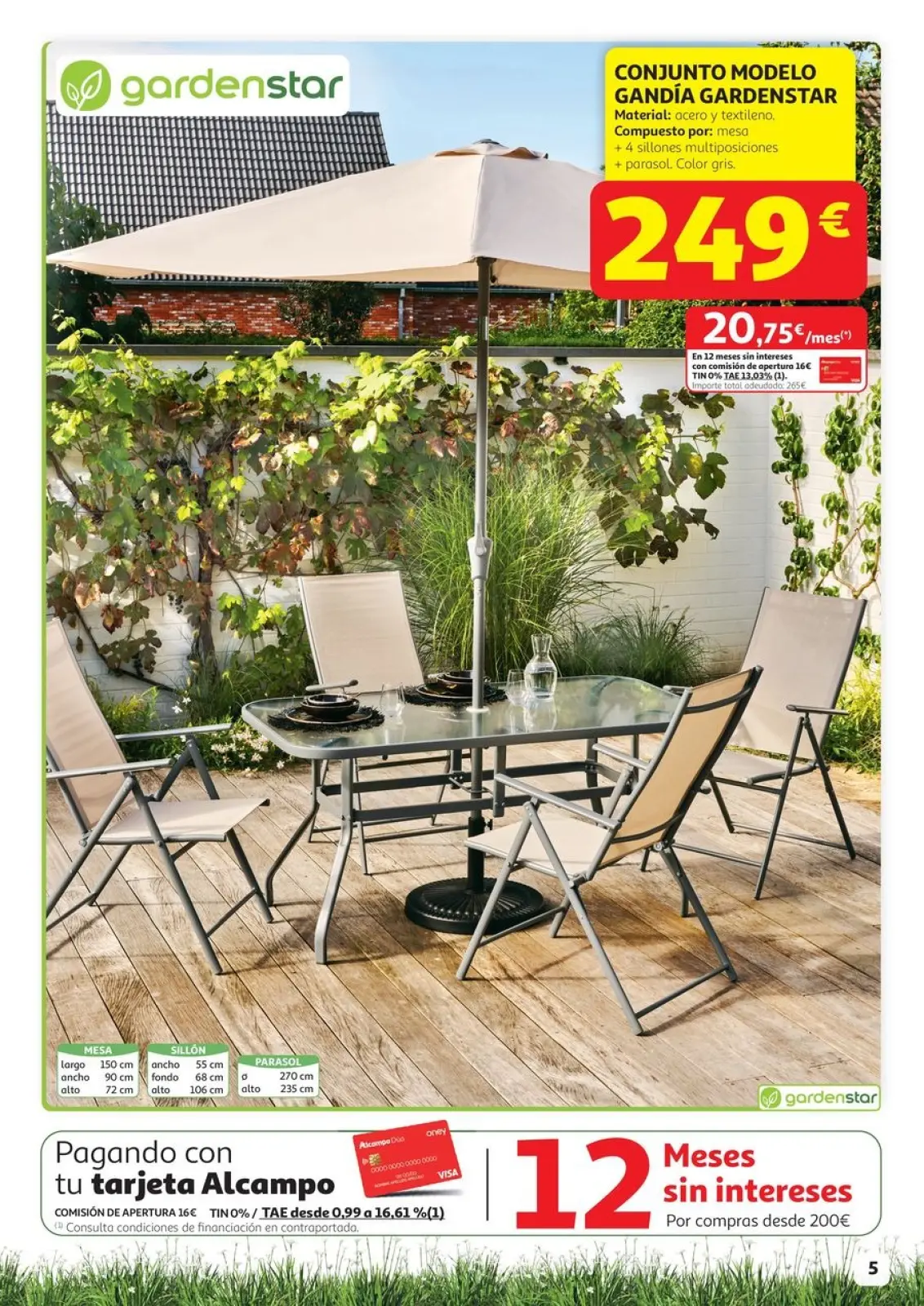 Página 5 en Aire lliure Ofertas en Alcampo España