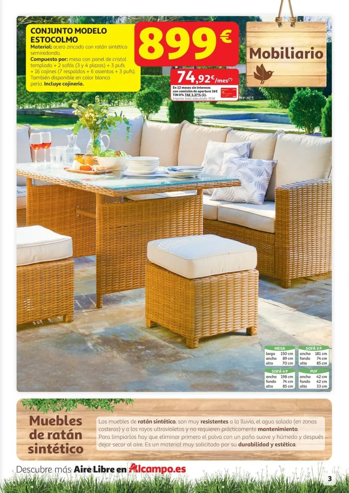 Página 3 en Aire lliure Ofertas en Alcampo España