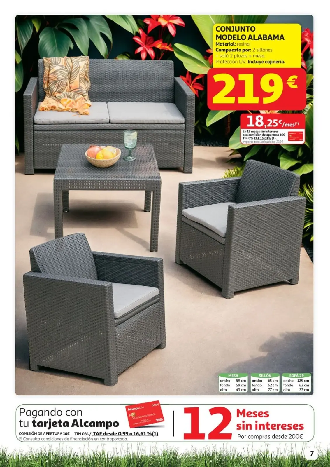 Página 7 en Aire lliure Ofertas en Alcampo España