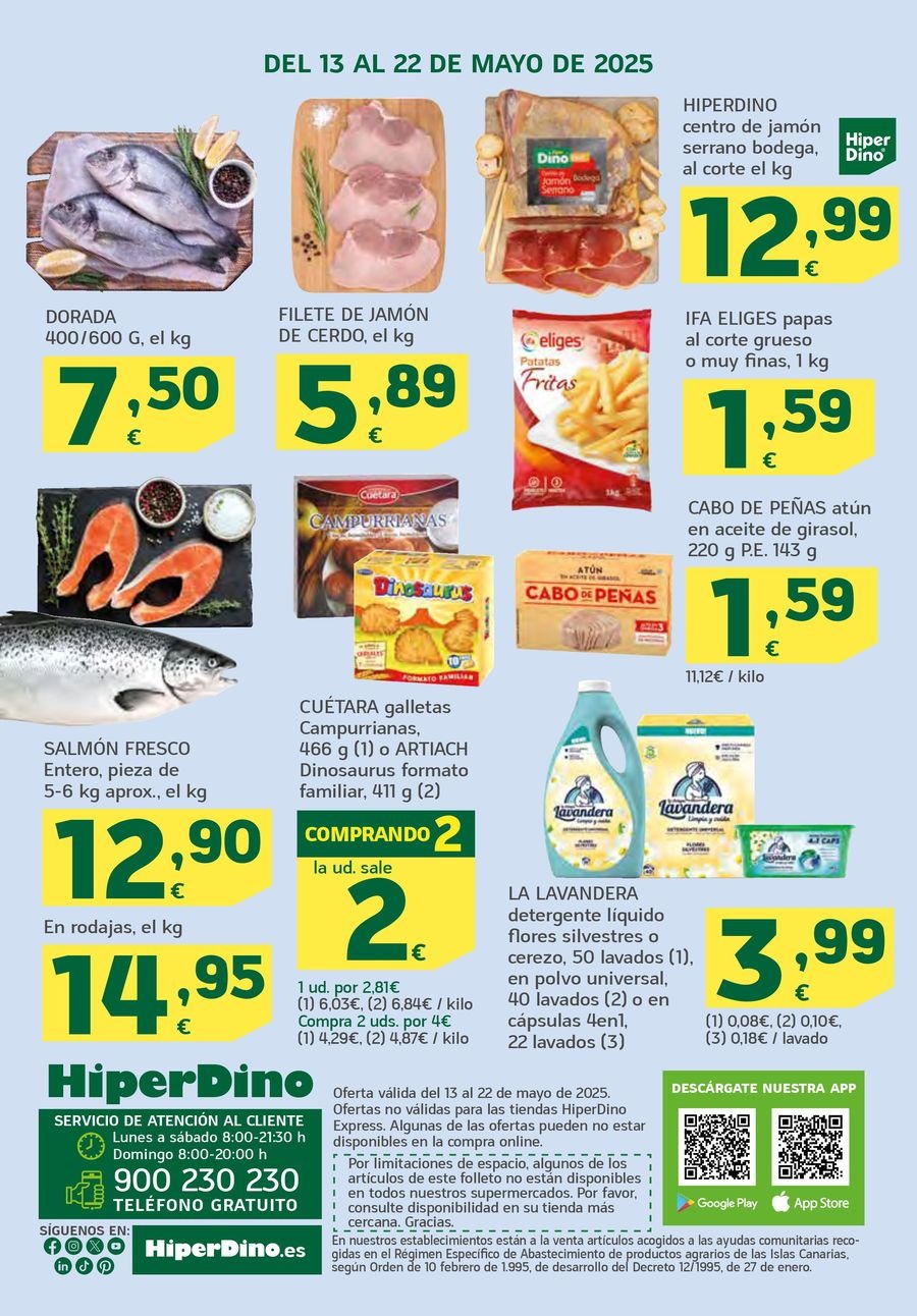 Ofertas de HiperDino España de 13 a 22 mayo 2025 Nuevas ofertas