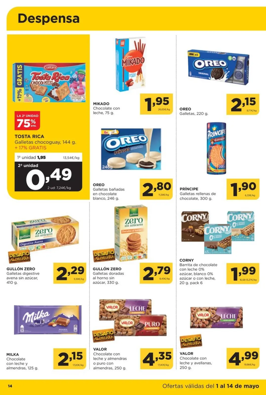 Página 14 en Quincenal Ofertas en ‎Alimerka Supermercados‎ España