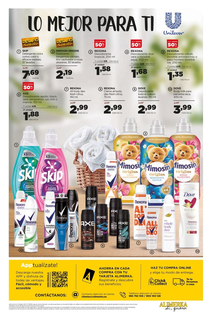 Ofertas de ‎Alimerka Supermercados‎ España de 1 a 14 mayo 2025 Quincenal Ofertas