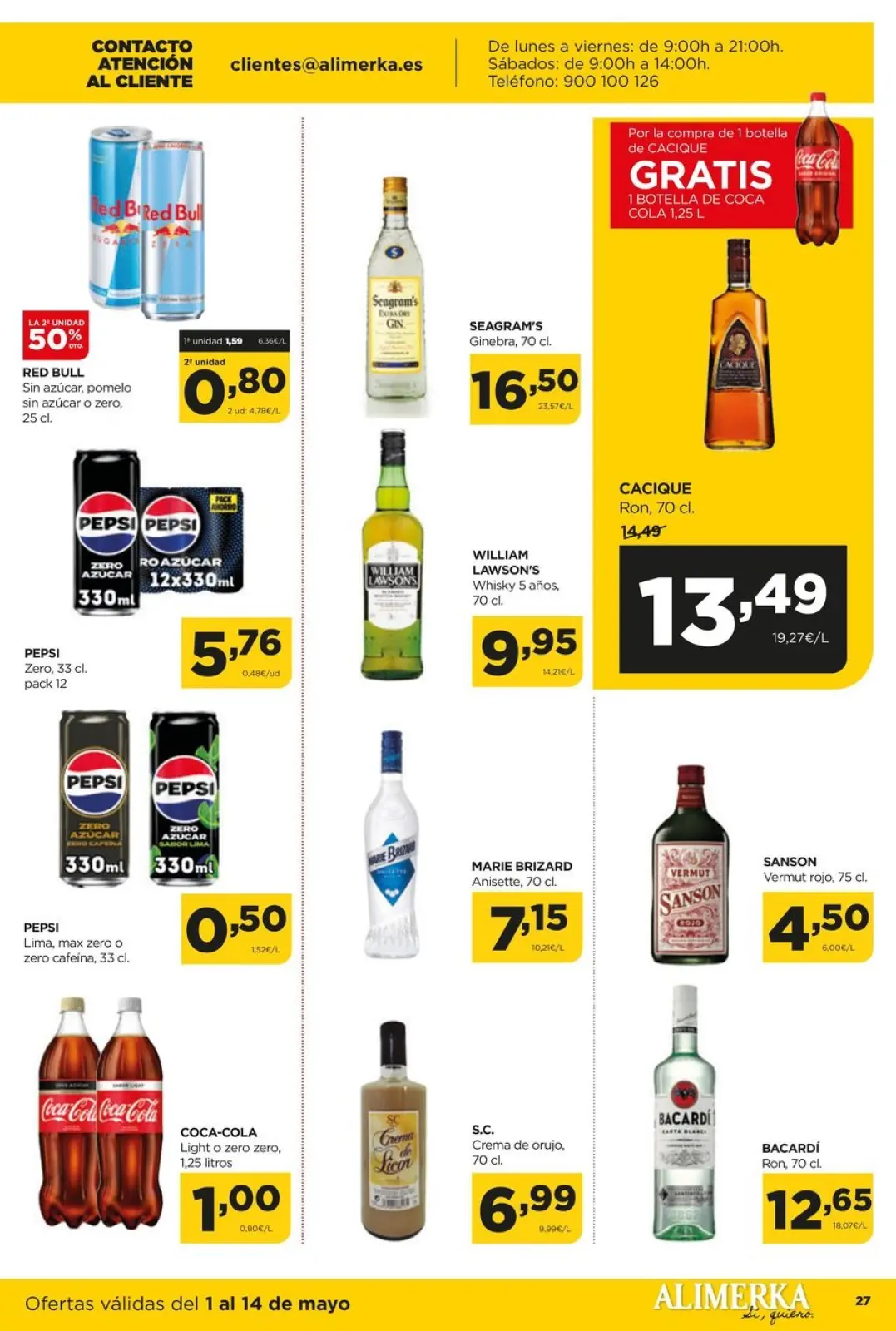 Página 27 en Quincenal Ofertas en ‎Alimerka Supermercados‎ España