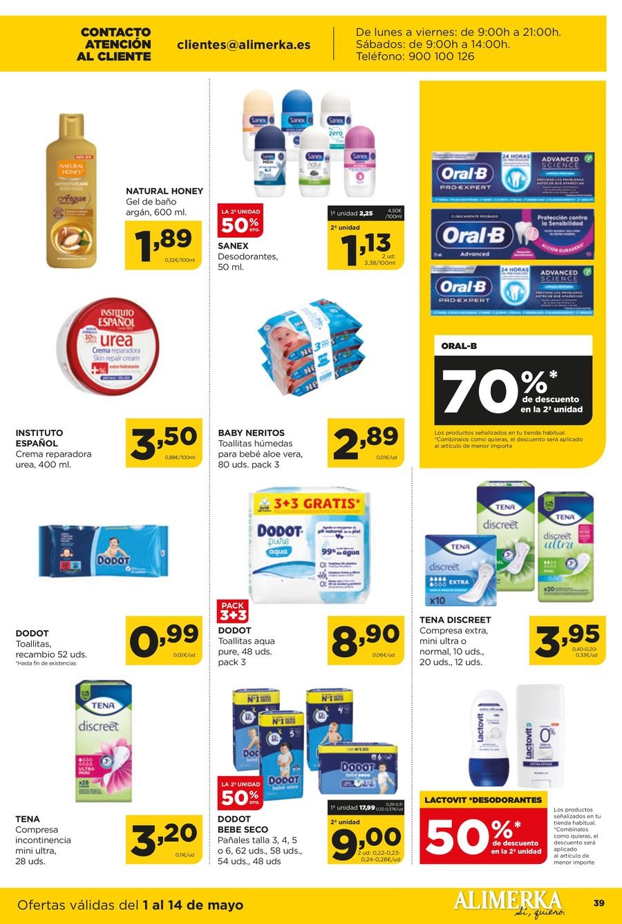 Ofertas de ‎Alimerka Supermercados‎ España de 1 a 14 mayo 2025 Quincenal Ofertas