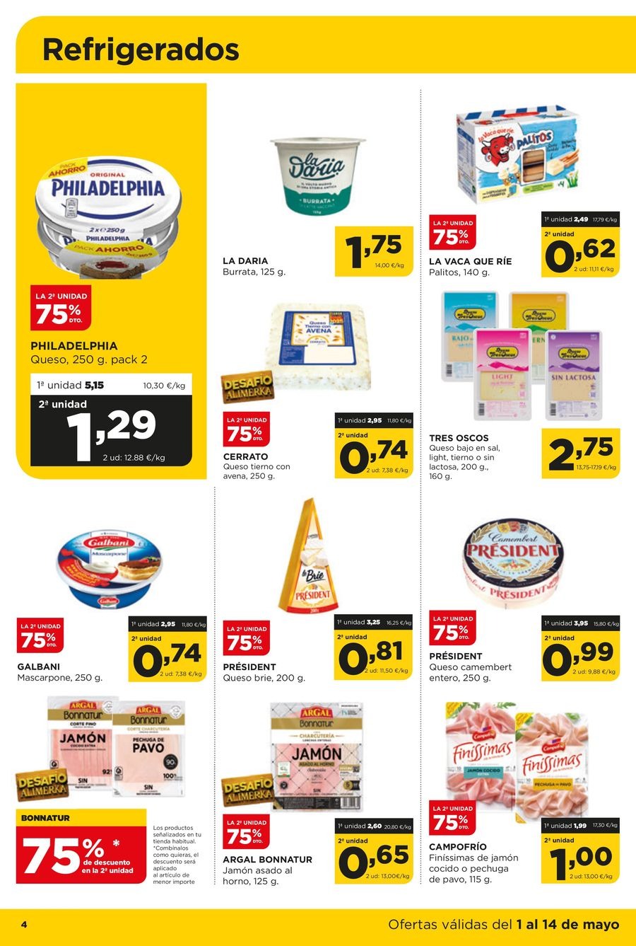 Ofertas de ‎Alimerka Supermercados‎ España de 1 a 14 mayo 2025 Quincenal Ofertas