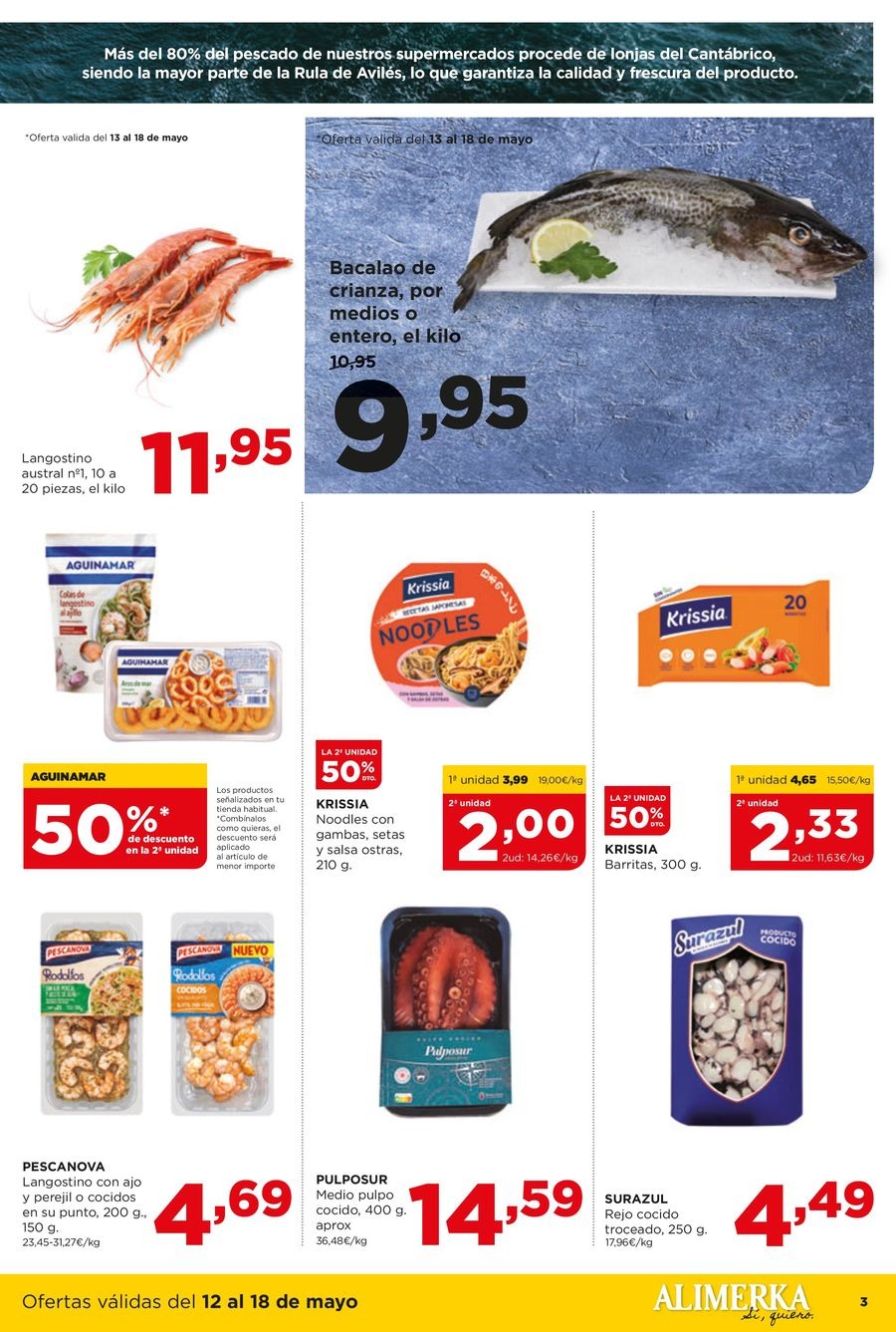 Ofertas de ‎Alimerka Supermercados‎ España de 12 a 18 mayo 2025 ofertas semanales