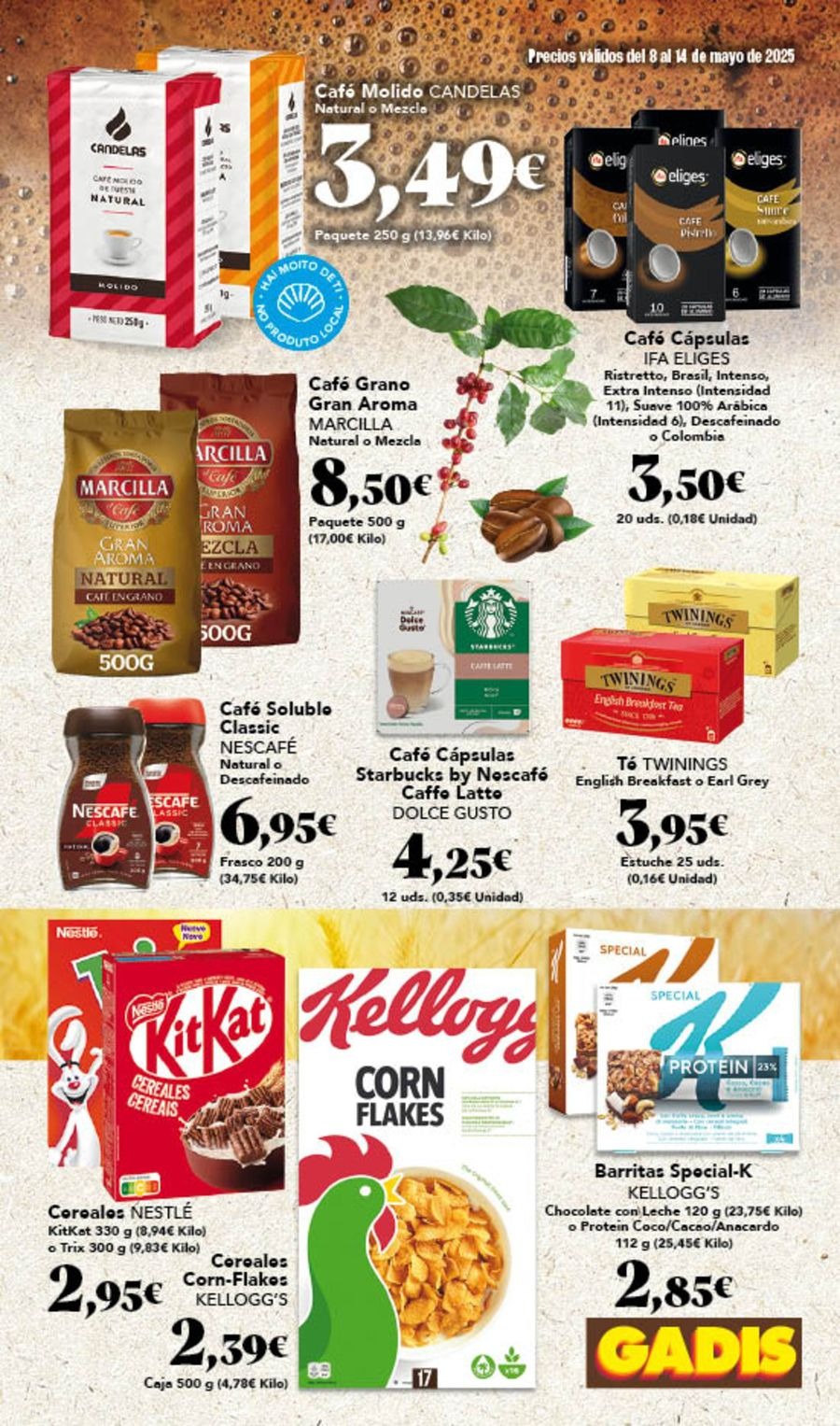 Ofertas de GADIS supermercado España de 8 a 14 mayo 2025 Nuevos precios