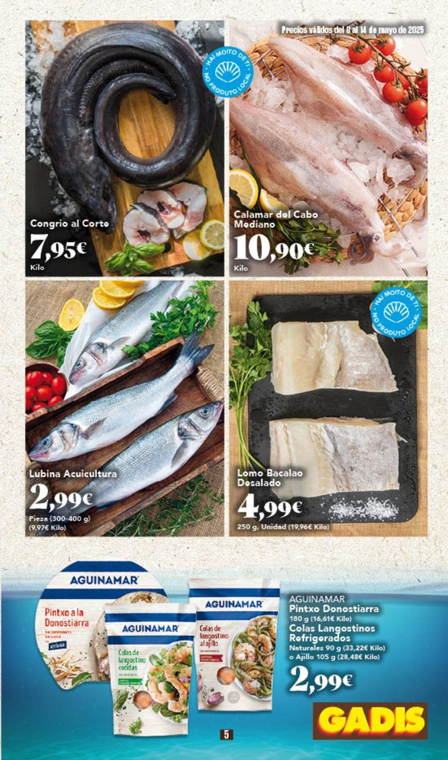 Ofertas de GADIS supermercado España de 8 a 14 mayo 2025 Nuevos precios