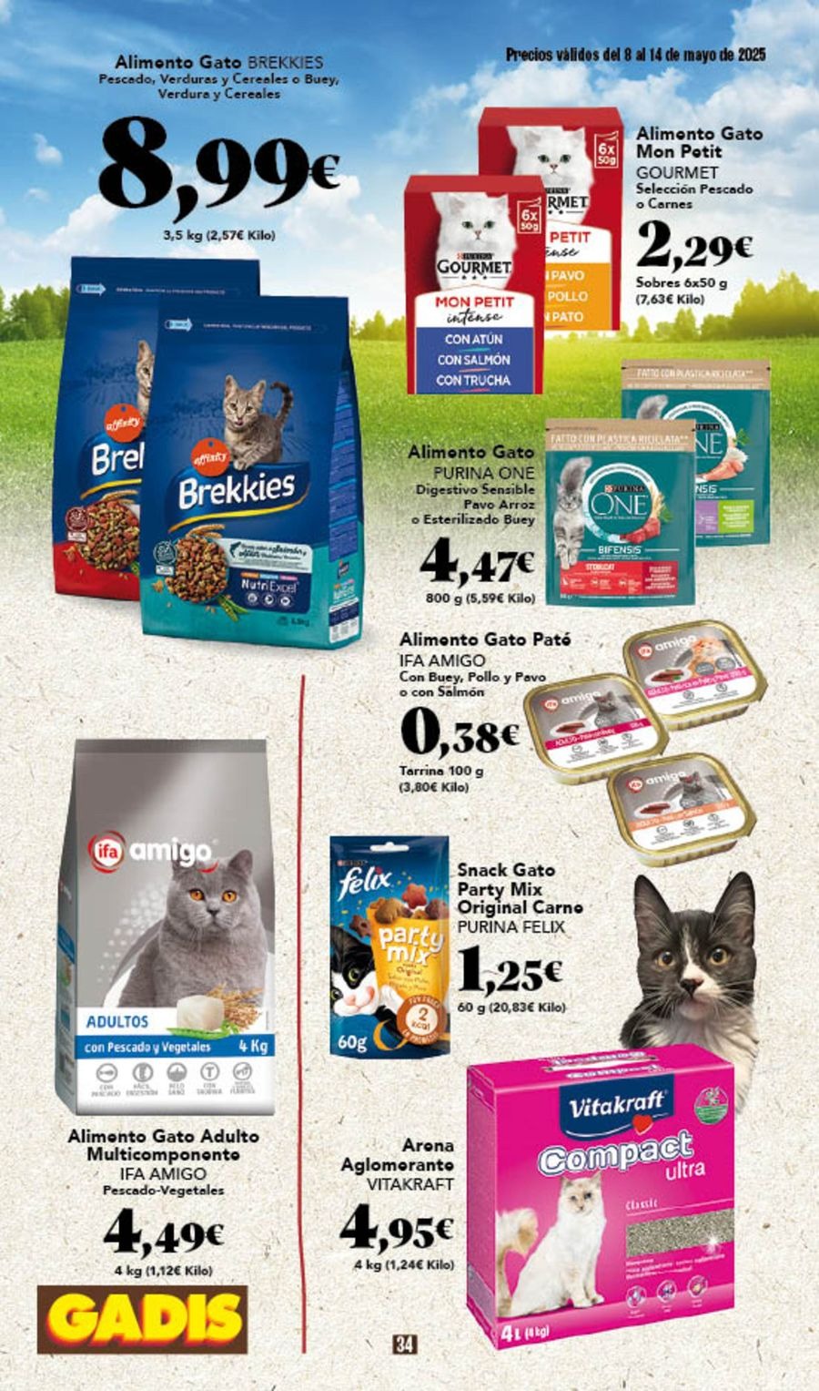Ofertas de GADIS supermercado España de 8 a 14 mayo 2025 Nuevos precios