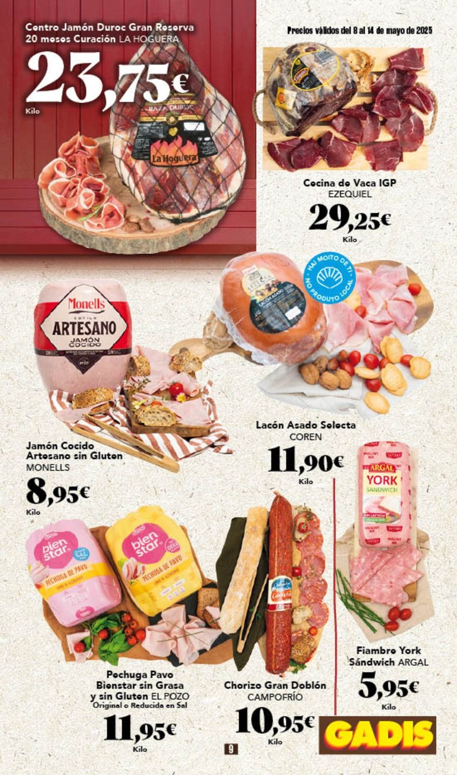 Ofertas de GADIS supermercado España de 8 a 14 mayo 2025 Nuevos precios