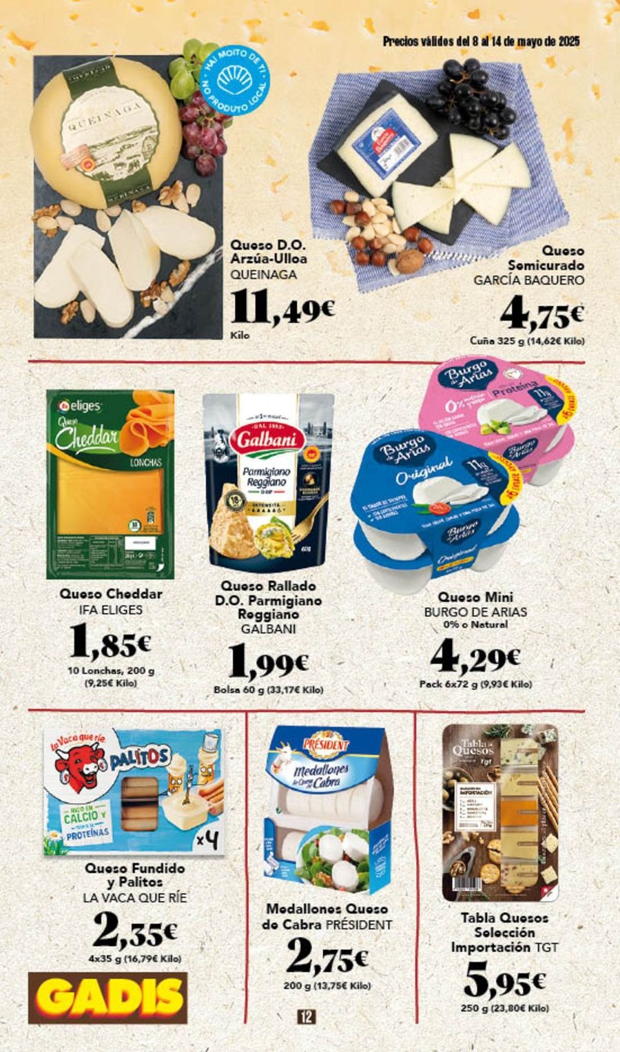 Ofertas de GADIS supermercado España de 8 a 14 mayo 2025 Nuevos precios