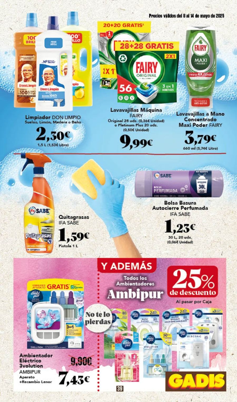 Ofertas de GADIS supermercado España de 8 a 14 mayo 2025 Nuevos precios