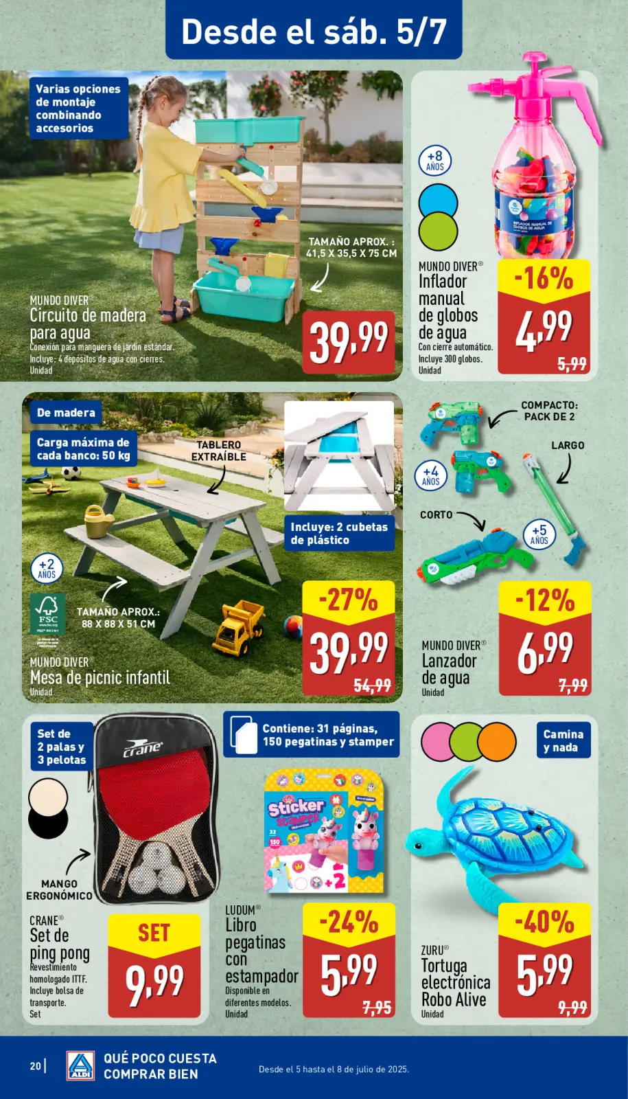 Página 20 en ofertas semanales en ALDI España