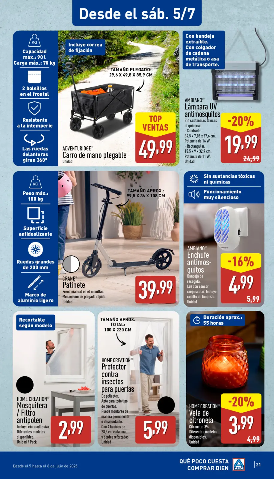 Página 21 en ofertas semanales en ALDI España