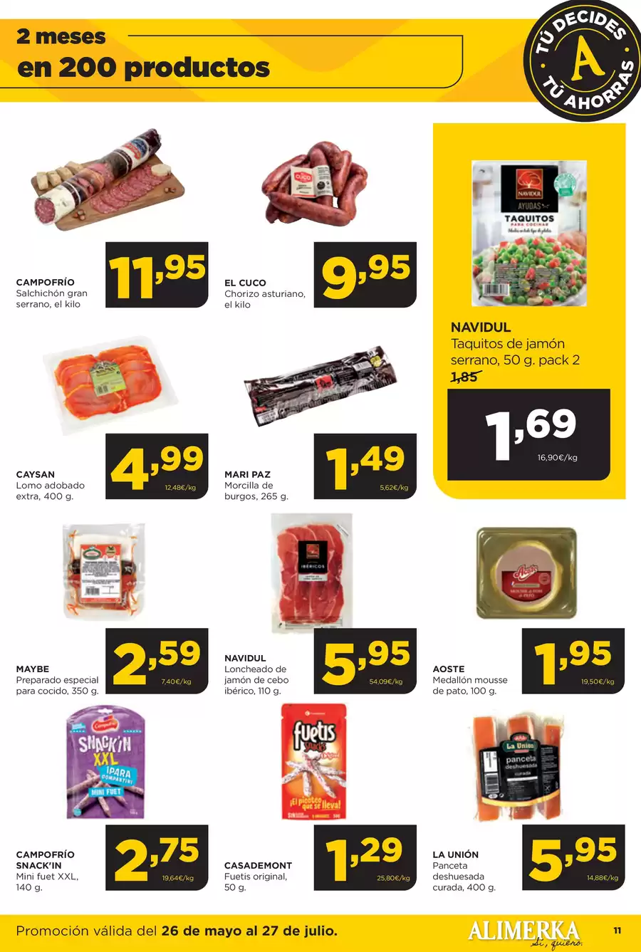 Ofertas de ‎Alimerka Supermercados‎ España de 2 junio a 27 julio 2025 ofertas semanales