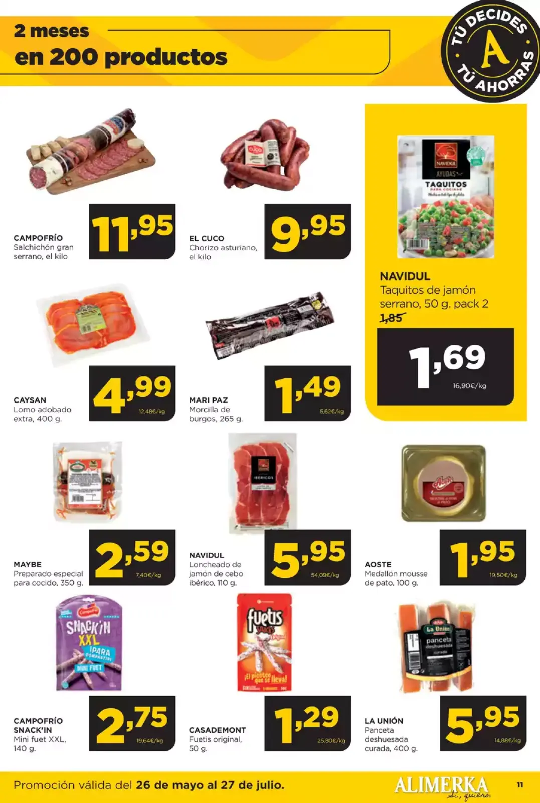 Página 11 en ofertas semanales en ‎Alimerka Supermercados‎ España