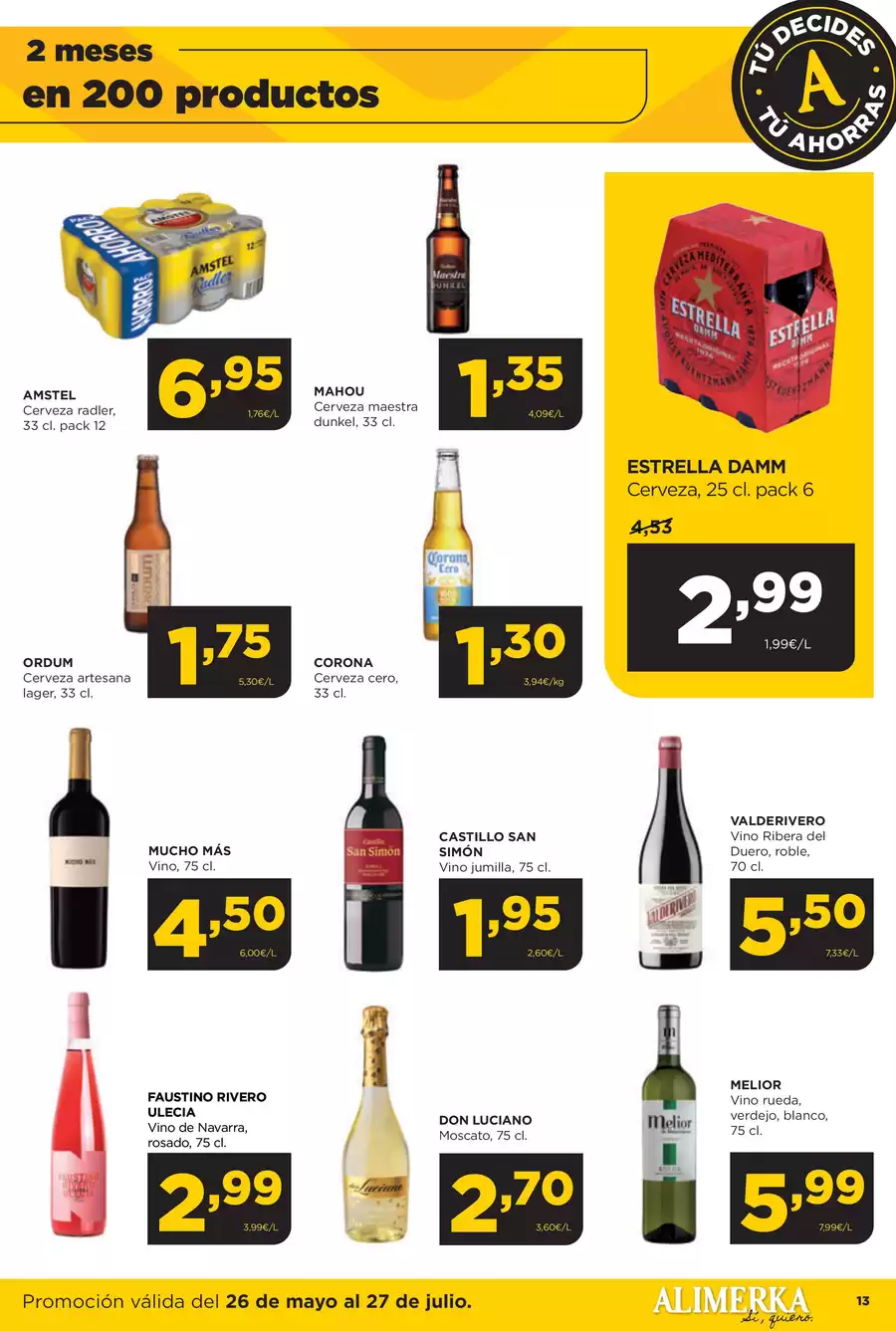Ofertas de ‎Alimerka Supermercados‎ España de 2 junio a 27 julio 2025 ofertas semanales