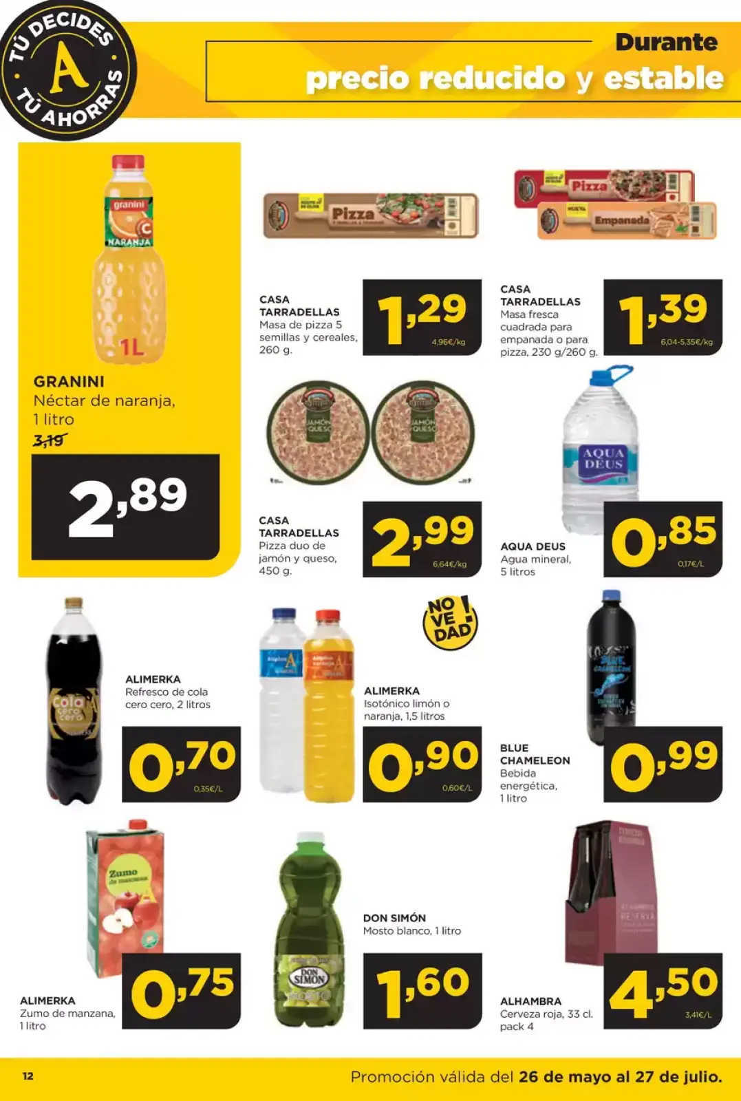 Página 12 en ofertas semanales en ‎Alimerka Supermercados‎ España