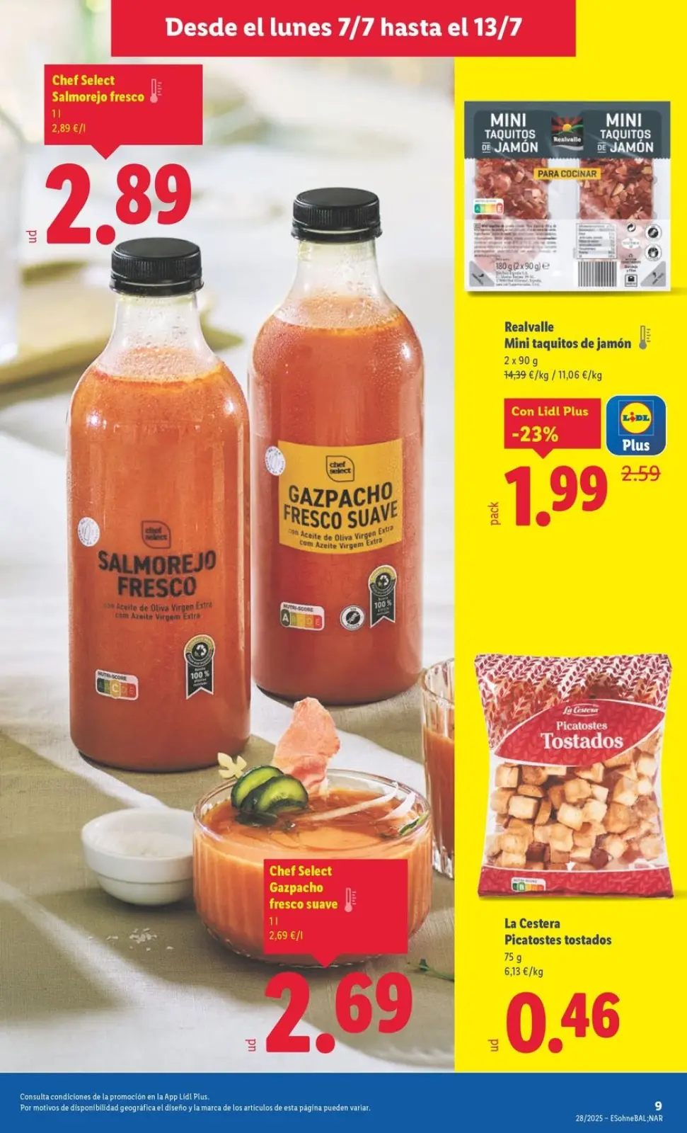 Page 9 dans Offres hebdomadaires chez Lidl Espagne