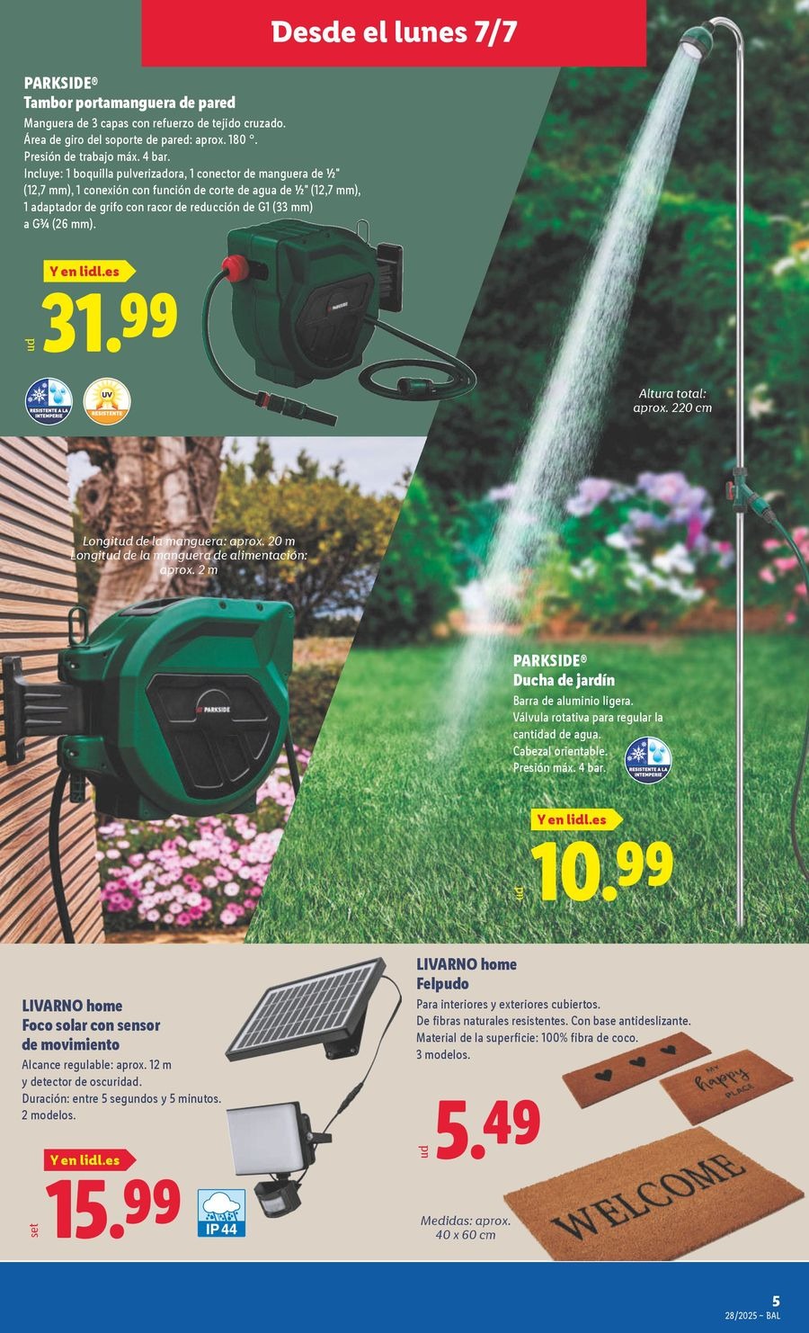 Lidl Spain Offers from 7 to 13 July 2025 Bazaar Deals