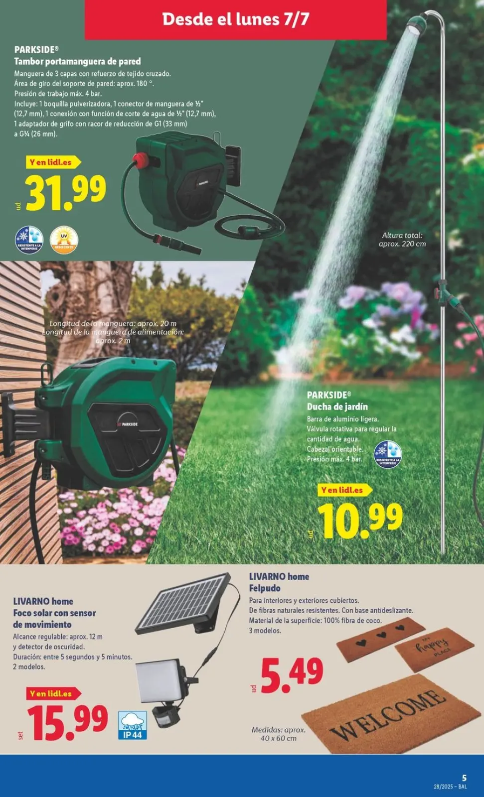 Page 7 dans Offres du bazar chez Lidl Espagne