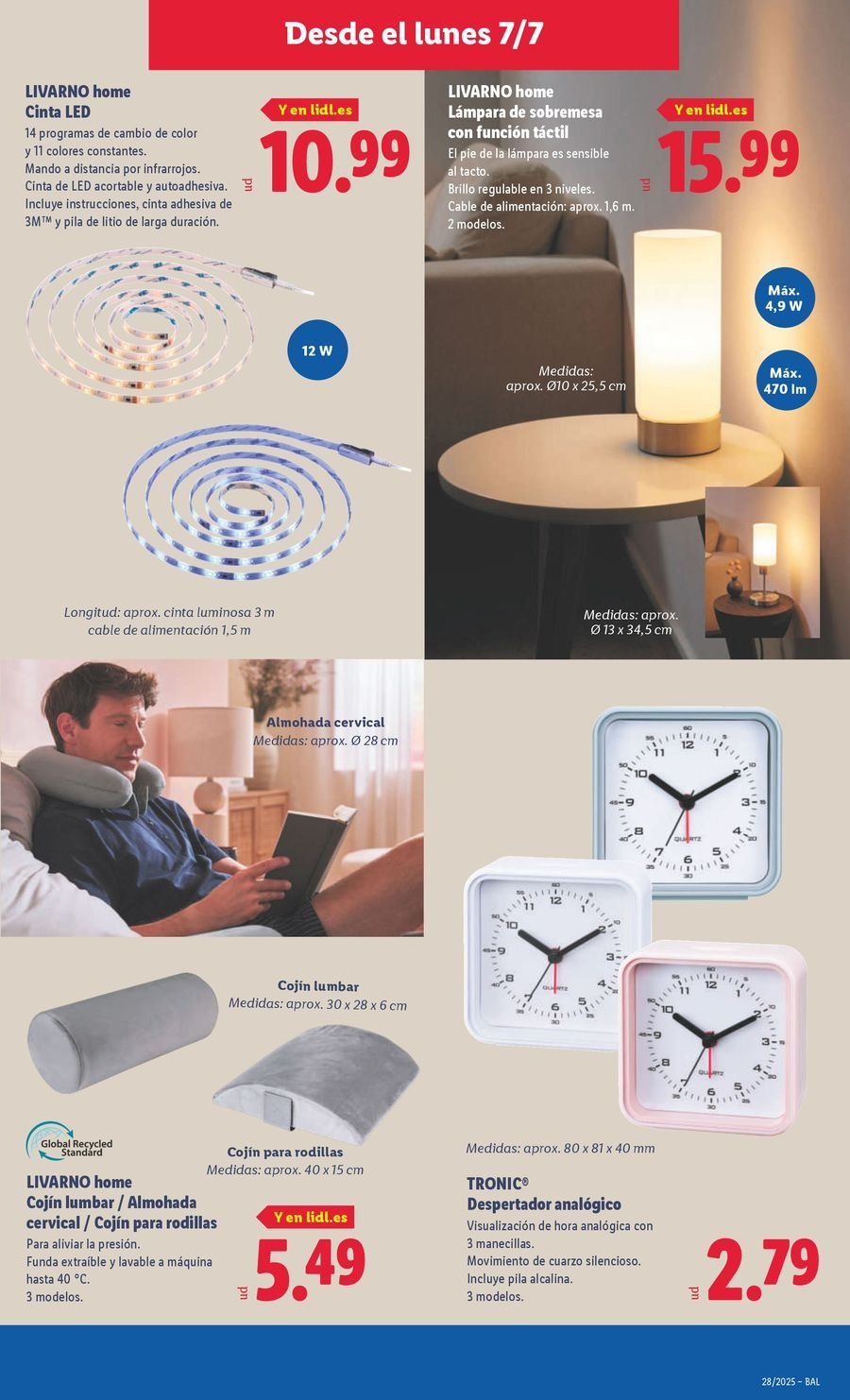 Lidl Spain Offers from 7 to 13 July 2025 Bazaar Deals