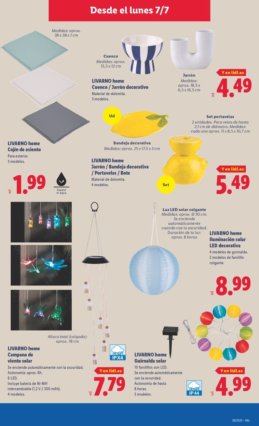 Lidl Spain Offers from 7 to 13 July 2025 Bazaar Deals