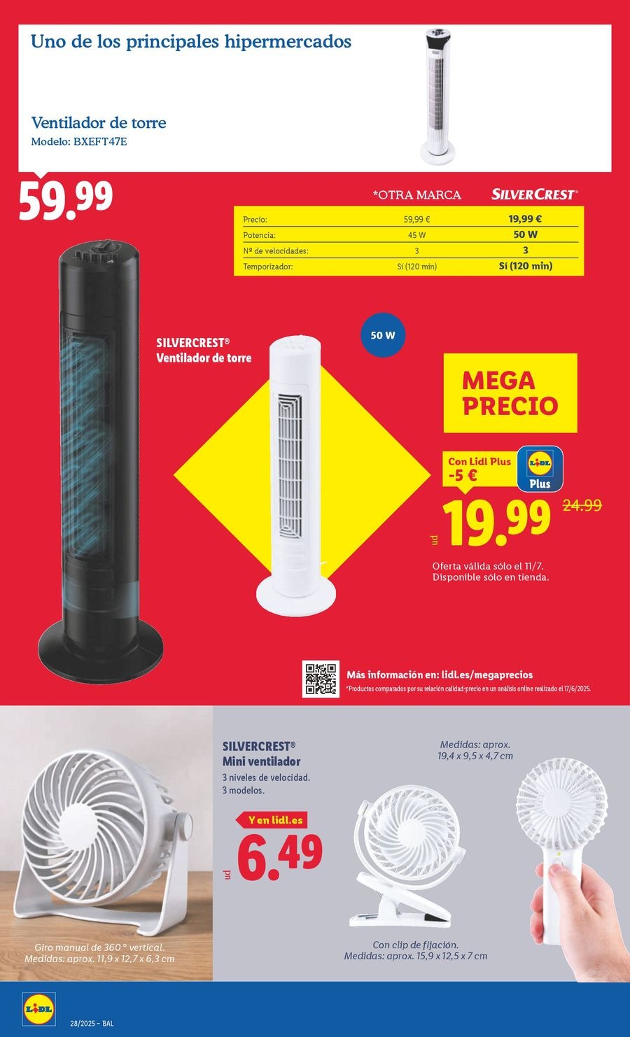 Lidl Spain Offers from 7 to 13 July 2025 Bazaar Deals