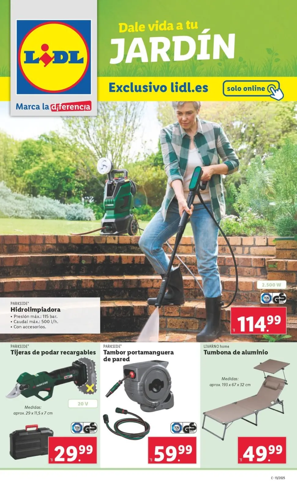 Page 1 dans Donnez vie à votre JARDIN Offres chez Lidl Espagne